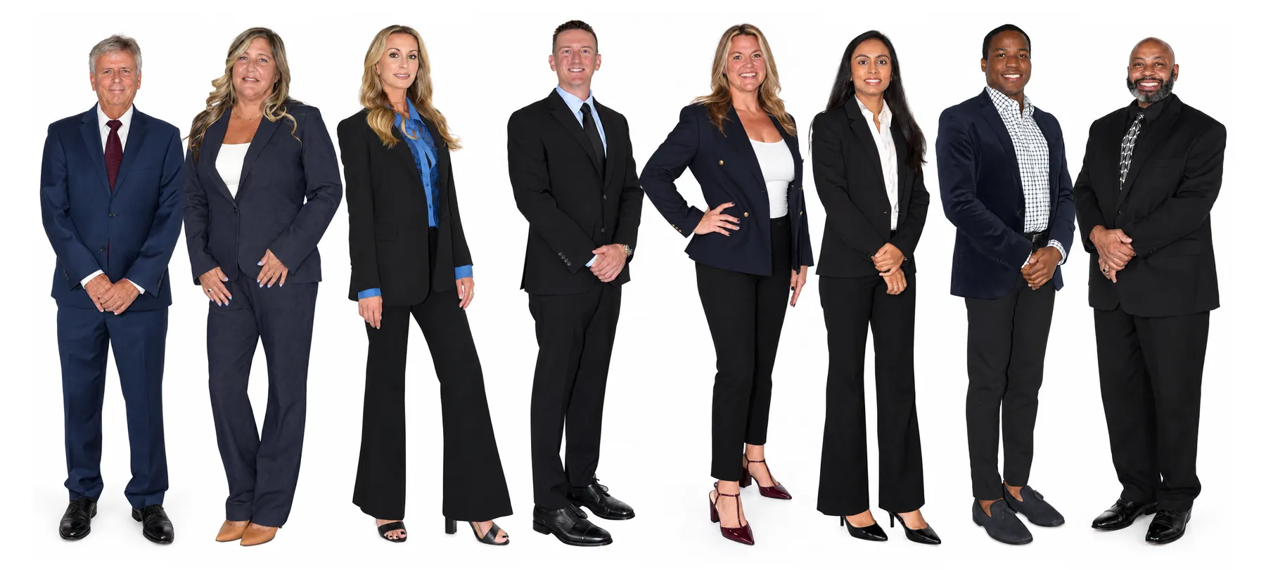 The Cohen Mortgage team: Mitch Preston, Kelly Valerius, Katheryn Hunsberger, Eddie Cohen, Amanda Gambrell, Yamini Patel, Daniel DeBoe, and Ben Drummer
